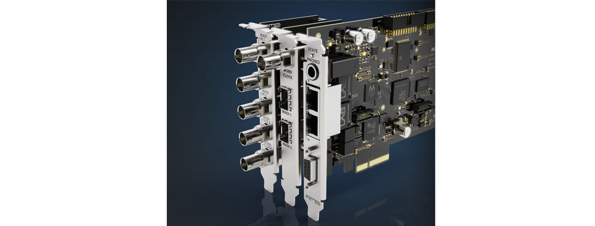 HDSPe AoX - звуковая карта с цифровым аудиоинтерфейсом RME HDSPe AoX PCIe x4 MADI Dante Milan